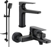 Mexen Lynx DF62 zestaw wannowy, czarny - 745903DF62-70