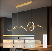 Brilagi - LED ściemnialny żyrandol wiszący na lince SIGNATURE LED/55W/230V 120x23 cm złoty + pilot