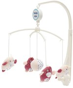 Baby Mix Karuzela nad łóżeczko Krtečci, różowa