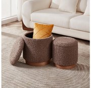 Eglo 424141 - ZESTAW 2x Taboret MASHIKE śr. 31,5/38,5 cm brązowy