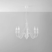 Żyrandol MINERWA 5 biały SOLLUX  LIGHTING