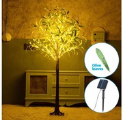 Aigostar - LED solarny dekor 285xLED/3,8m IP65 ciepła biel olive