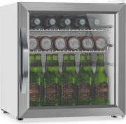 Klarstein Beersafe 44cm 47L Lodówka na Napoje Srebrny/Biały