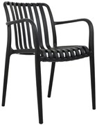 Czarne ażurowe krzesło nowoczesne H4-W23