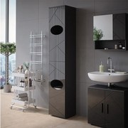 Szafka na bieliznę antracyt 37.2x32x192 irma