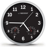 Esperanza EHC016K zegar ścienny LYON 25 cm, czarny