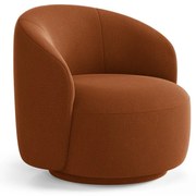 Ceglasty obrotowy fotel Letizia – Micadoni