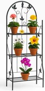 Żelazny Regał Czarny Na Kwiaty N2-L27