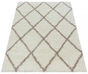 Dywan shaggy Alvor kratka kremowy 80 cm x 150 cm