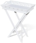 Biały stolik boczny z tacą G5-D24