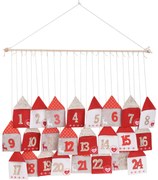 Kalendarz adwentowy DOMKI, 70 x 60 cm