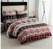 PrzytulneMieszkanie.pl PrzytulneMieszkanie.pl Pościel z mikropluszu FROSTED CHRISTMAS kolorowa Rozmiar pościeli: 70 x 90 cm | 140 x 200 cm