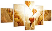 Obraz - Malowanie rąk pełnych miłości (125x70 cm)