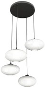 Nowoczesna lampa wisząca z mlecznymi kloszami - 3X D175 H0-P21