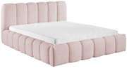 Różowe łóżko tapicerowane chmurka P8-S48