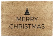 Wycieraczka ze świątecznym motywem z włókna kokosowego 40x60 cm Merry Christmas – Artsy Doormats