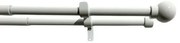 Podwójny zestaw zasłon rozciąganych. Kulki 16/19mm białe, 200-350 cm, bez kółek, 200 - 350 cm