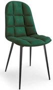 Zielone stylowe tapicerowane krzesło pikowane N9-E99