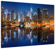 Obraz Manhattanu w nocy (70x50 cm)