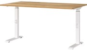 Biurko z regulacją wysokości z blatem w dekorze dębu 80x140 cm Downey – Germania