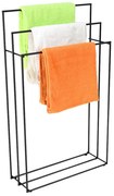 Czarny druciany stojak na ręczniki E7-R90