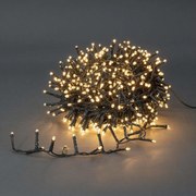 Nedis CLCC400 - zewnętrzny łańcuch świetlny LED 400 diod/7 funkcji 11m IP44 ciepła biała
