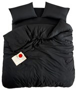 Czarna pościel jednoosobowa z prześcieradłem/3-częściowa 160x220 cm Classic – Mila Home