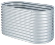 Blumfeldt Rondabox 160x80x80 cm Skrzynia na warzywa Srebrny