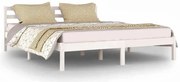 Białe drewniane łóżko skandynawskie 160x200 cm E3-N99