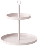 Etażerka metalowa SAMINA, beżowa, wys. 34 cm