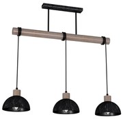 Żyrandol na lince ERIK 3xE27/60W/230V brązowy/czarny