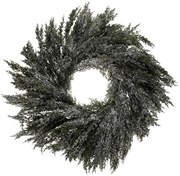 Sztuczny wieniec Tuja, śr. 70 cm, pokryty szronem