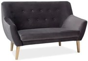 Sofa NORDIC 2 VELVET szara SIGNAL