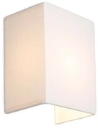 Rustykalna lampa ścienna biała - Vete