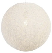 Rustykalna lampa wisząca biała 45 cm - Corda Nowoczesny Oswietlenie wewnetrzne