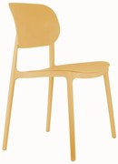 Żółte plastikowe krzesło Cheer – Leitmotiv