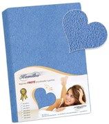 Bellatex prześcieradło frotte niebieskie, 180 x200 cm, 180 x 200 cm