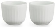 Zestaw 2 białych porcelanowych kieliszków do jajek Kähler Design Hammershoi, ⌀ 8 cm