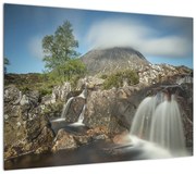 Obraz wodospadów i gór (70x50 cm)