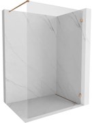 Mexen Lunar ścianka prysznicowa Walk-in prawa 50 x 200 cm, transparent 8 mm, miedź szczotkowana - 830-050-000-65-00-P