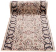 Beżowy wzorzysty chodnik w stylu klasycznym M8-B34