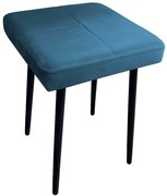 Taboret SQUARE MG VELVET ciemno niebieski ATOS