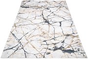 Beżowy marmurowy dywan do salonu glamour B3-Z96