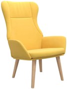 Musztardowy skandynawski fotel wypoczynkowy G6-H50