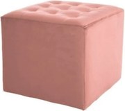 Stary różowy taboret LORI VELVET