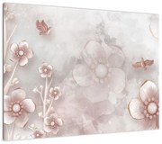 Obraz - Różowe kwiaty (70x50 cm)