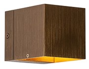 Inteligentna lampa ścienna ciemny brąz 8 cm w tym WiFi G9 - Transfer