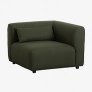 Sofa Narożny Fogler Chenille Salvia Zieleń - Sklum