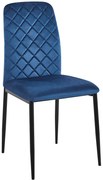 Granatowe krzesło nowoczesne C3-L60