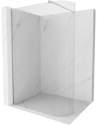 Mexen Kioto ścianka prysznicowa zaokrąglona Walk-in 80 x 200 cm, transparent 8 mm, nikiel szczotkowany - 800-080-101-97-06